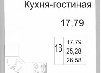 Квартира на продажу студия, 26.6 м2, деревня Борисовичи, улица Героя России Досягаева, 1