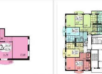 Продажа 2-ком. квартиры, 52.7 м2, Тюмень, ЖК Тура-2