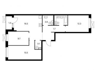 Продается 3-комнатная квартира, 75 м2, Екатеринбург, ЖК Космонавтов 11, жилой комплекс Космонавтов 11, 4.2