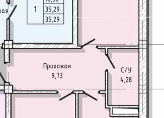 Продам 2-ком. квартиру, 60.6 м2, Нальчик, улица А.А. Кадырова, 24, ЖК Молодёжный