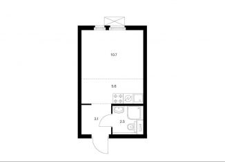 Продам квартиру студию, 21.9 м2, Москва, метро Коломенская