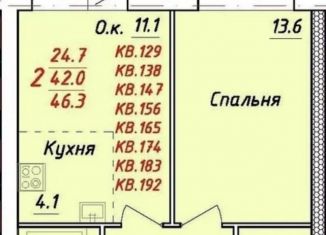 Продается 2-ком. квартира, 46.3 м2, Новоалтайск, улица Титова, 8, ЖК Демидов Парк