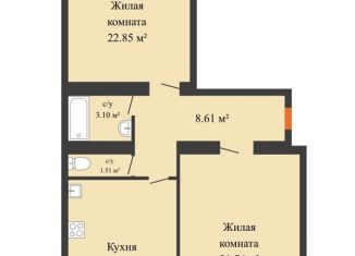 Продаю двухкомнатную квартиру, 75 м2, Ростовская область, улица Вересаева, 103Вс1