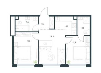 Продажа 3-ком. квартиры, 53 м2, Москва, метро Селигерская