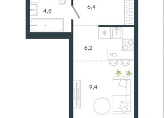 Продается 1-комнатная квартира, 27 м2, Москва, ЖК Левел Стрешнево, Волоколамское шоссе, 81/2с2