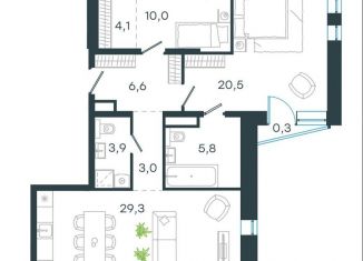 Продается 3-ком. квартира, 83.9 м2, Москва, ЖК Левел Стрешнево, Волоколамское шоссе, 81/2с2