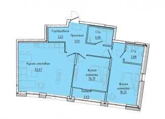 Продаю 2-комнатную квартиру, 91.1 м2, Екатеринбург, Машинная улица, 1В/2, ЖК Клевер Парк