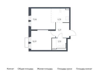 Продам 1-комнатную квартиру, 37.9 м2, Московская область, жилой комплекс Квартал Строгино, к2