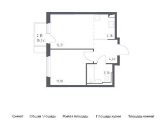 Продажа 1-комнатной квартиры, 36.6 м2, село Остафьево, жилой комплекс Остафьево, к19