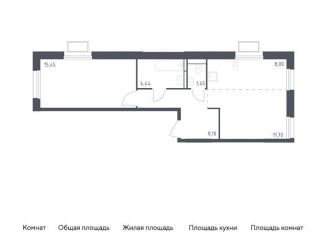 Продажа 1-комнатной квартиры, 49.1 м2, Московская область, жилой комплекс Квартал Строгино, к2