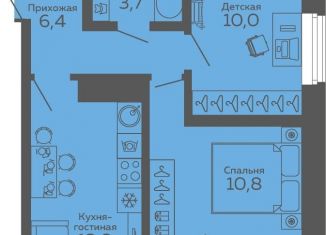 Продаю двухкомнатную квартиру, 46 м2, Екатеринбург