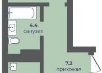 Продам 2-комнатную квартиру, 48.4 м2, Красноярск, Кировский район, улица Кутузова, 1