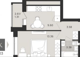 Продажа 1-комнатной квартиры, 31.2 м2, Калининградская область