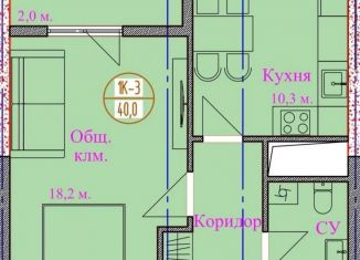 Продажа однокомнатной квартиры, 40 м2, Грозный, улица Грибоедова, 96