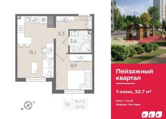 Продажа 1-ком. квартиры, 32.7 м2, Санкт-Петербург