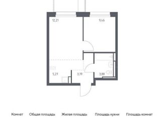 Продается 1-ком. квартира, 34.6 м2, Московская область, жилой комплекс Прибрежный Парк, 10.1