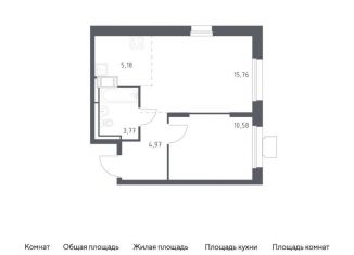 Продается 1-ком. квартира, 40.3 м2, Московская область, жилой комплекс Томилино Парк, к5.4
