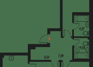 Продается 3-комнатная квартира, 81.1 м2, Казань