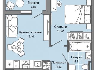 Продам двухкомнатную квартиру, 32 м2, Ульяновская область