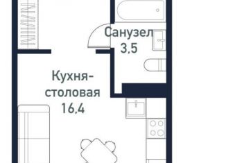 Продается квартира студия, 30.1 м2, Челябинская область, улица имени Ефрейтора Потехина, 5