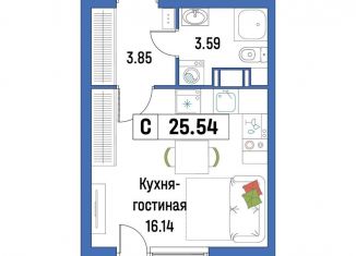 Продам квартиру студию, 25.5 м2, Мурино