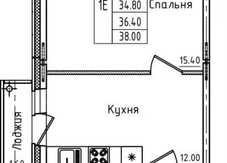 Продается однокомнатная квартира, 36.6 м2, Ленинградская область, Центральная улица, 20