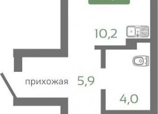 Продаю 1-комнатную квартиру, 36.2 м2, Красноярск