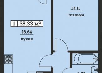 Продается однокомнатная квартира, 38.3 м2, Ленинградская область, Екатерининская улица, 19