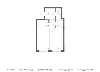 Продажа однокомнатной квартиры, 45 м2, Москва, жилой комплекс Квартал Марьино, к4