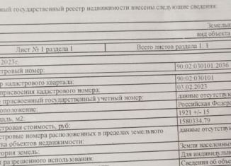 Земельный участок на продажу, 20 сот., село Ароматное, Садовая улица, 56