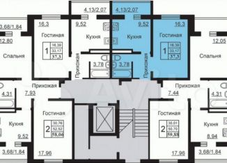 Продаю однокомнатную квартиру, 48 м2, Калуга, Минская улица, 11