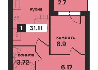 Продажа однокомнатной квартиры, 31.1 м2, Владимирская область