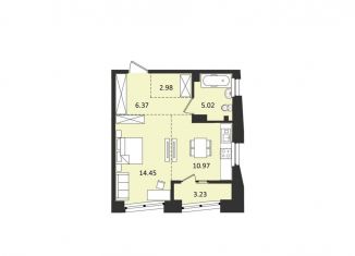 1-комнатная квартира на продажу, 43 м2, Хабаровск, Албанский переулок