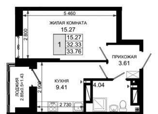 Продаю однокомнатную квартиру, 33.8 м2, Ростовская область