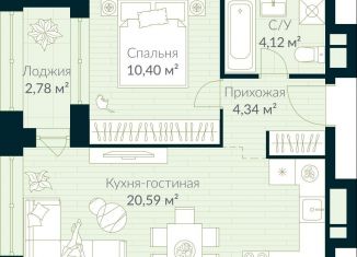Продам 1-комнатную квартиру, 40.8 м2, Республика Башкортостан
