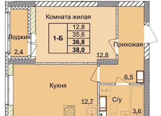 Продам 1-комнатную квартиру, 36.8 м2, Нижний Новгород, 1-я Оранжерейная улица, 16