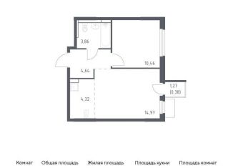 Продажа однокомнатной квартиры, 38.6 м2, Московская область, жилой комплекс Мытищи Парк, к5