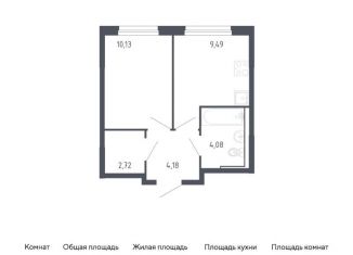Продается однокомнатная квартира, 30.6 м2, Тюмень, жилой комплекс Чаркова 72, 1.3