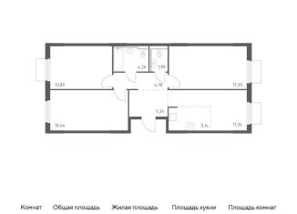 3-ком. квартира на продажу, 80.5 м2, Московская область, жилой комплекс Мытищи Парк, к5
