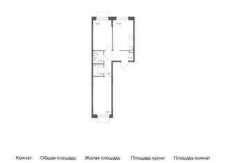 Продаю двухкомнатную квартиру, 57.4 м2, Московская область, жилой комплекс Мытищи Парк, к5