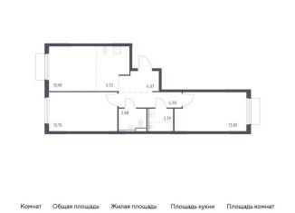 Продаю 2-комнатную квартиру, 60 м2, Московская область, микрорайон Пригород Лесное, к18