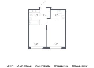 Продам 1-комнатную квартиру, 37.1 м2, Балашиха