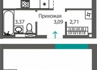 1-комнатная квартира на продажу, 55.4 м2, Симферополь, проспект Александра Суворова, 99