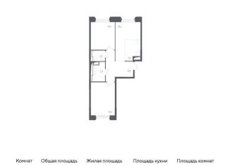 Продается двухкомнатная квартира, 55.1 м2, Московская область, жилой комплекс Заречье Парк, к3.1