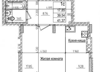 Продаю квартиру студию, 39.5 м2, Новосибирск, улица Дуси Ковальчук, 242, метро Заельцовская