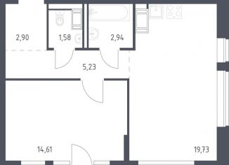Продам 1-комнатную квартиру, 47.8 м2, Колпино
