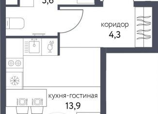 Продам квартиру студию, 23.8 м2, Москва, Тагильская улица, 4В, район Метрогородок