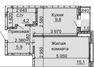 Продажа 1-ком. квартиры, 36 м2, Новосибирск, улица Столетова