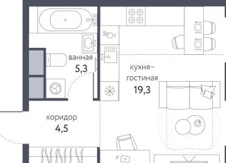 Квартира на продажу студия, 29.1 м2, Москва, станция Бульвар Рокоссовского, Тагильская улица, 4В