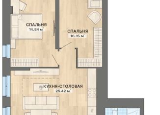 3-комнатная квартира на продажу, 88.8 м2, Екатеринбург, метро Чкаловская